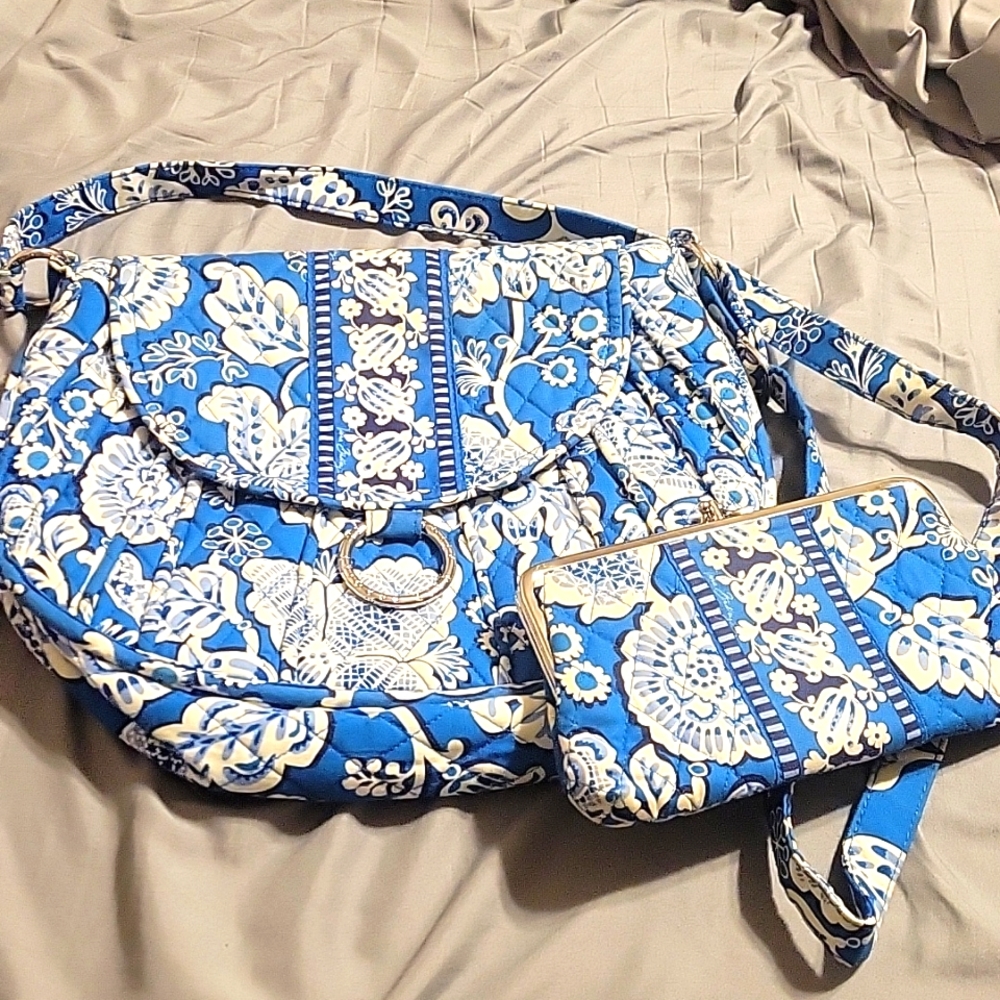 Vera bradley crossbody bag and wallet
